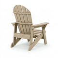 Sedia Adirondack da esterno 83 x 76 x 98 cm in plastica beige stile classico