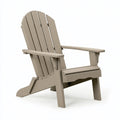Sedia Adirondack pieghevole 82 x 78 x 98 cm in polietilene grigio tortora per esterno